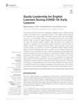 Equity Leadership for English Learners During COVID–19: Early Lessons by Magaly Lavadenz, Linda R. G. Kaminski, Elvira G. Armas, and Grecya V. López