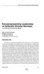 Reconceptualizing leadership in culturally diverse settings: A Learning community model