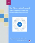 The Observation Protocol for Academic Literacies:  Conceptual Framework and Validation Report