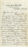 Letter to Nancie A.H. from W.B. Stoems, October 4, 1863