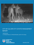 City of Culver City Coyote Management Report by Melinda Weaver, Michele Romolini, and Eric G. Strauss