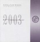 82nd Annual Commencement by Loyola Law School Los Angeles