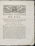 Lettres Patentes Du Roi (1772) 1