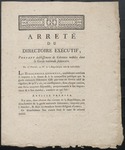 Arrete Du Directoire Executif (1796) 1
