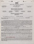 William Morris Agency Contract (New York) 1960 1