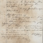 Sheriff's Bill of Costs PA (1870) 1