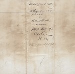 Sheriff's Bill of Costs PA (1870) 2