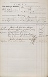 Bill of Costs (Bigamy Case) MO (1874) 1