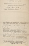 Writ of Replevin and Bond ME (1898) 2