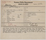 Arrest Report Ventura (1941)