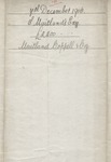 Documents Relating to Maitland Estate (1906) 3