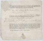 Court Order to Marshall (1807).