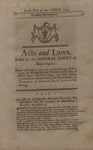 Chapter From Acts and Laws (1794) 1