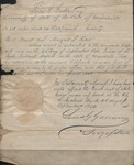 Letter from Luis G. Galloway (1842)