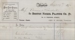 Boston Nickel Plating Receipts (1870) 1