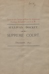 Sullivan County Docket (1891) 1
